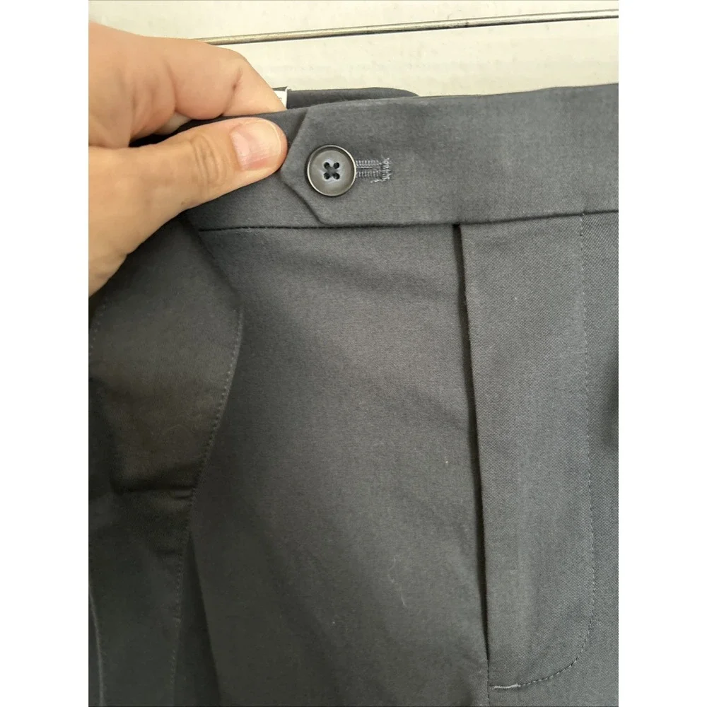 Express‎ Mens Gray Slim Fit 4 Way Hyper Stretch Dress Pants 38x32 NWT